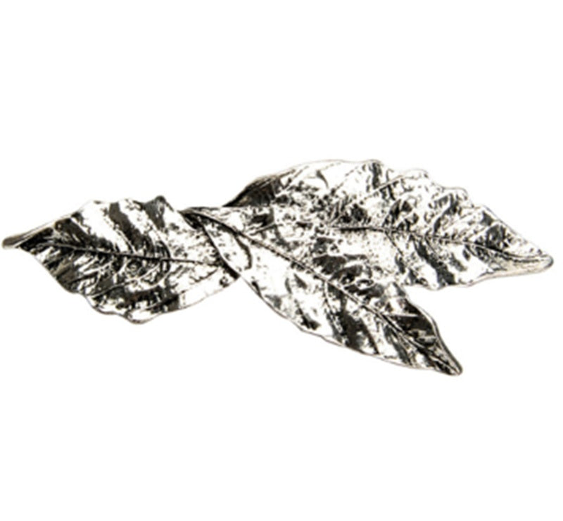 Retro Tree Leaf Hairpin European and American Spring Clip With Bangs