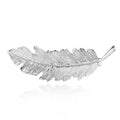 Korean Version Of Creative Headdress Retro Exaggerated Feather Leaf Spring Hairpin