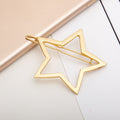 Hollow Smooth Five-Pointed Star Hairpin, All-Match Hairpin Side Clip Hair Accessories
