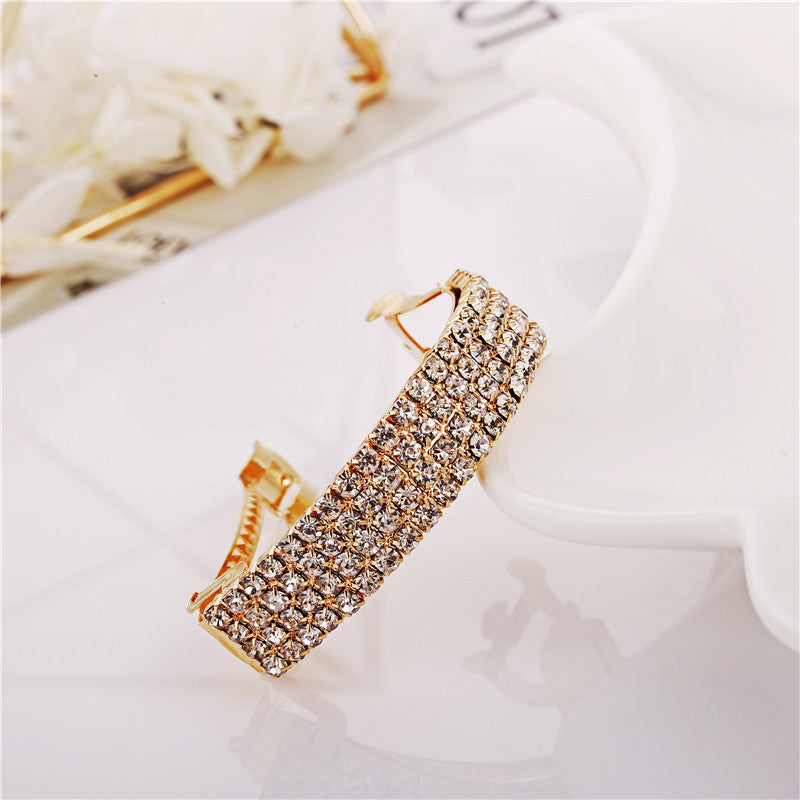 Korean New Women's Water Drill Horsetail Clip
