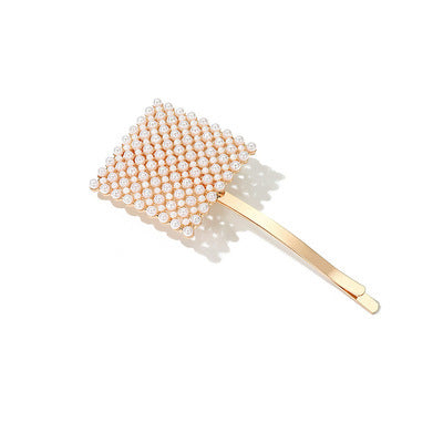 Simple Personality Girl Pearl Hairpin