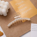 Pearl Hairpin Side Clip Girl Back Head Grasping Hair Clip Headdress Female