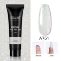 Rosalind Glitter Poly Nail Gel Extension 15ml Gel Polish All For Manicure Poly Builder Gel Semi Permanent Soak Off Nail Art