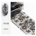 Black Nail Art Lace Transfer Paper