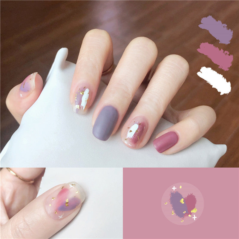 Duyuer 3D Nail Art Patch Nail Polish Sticker Finished Foot Nail Sticker