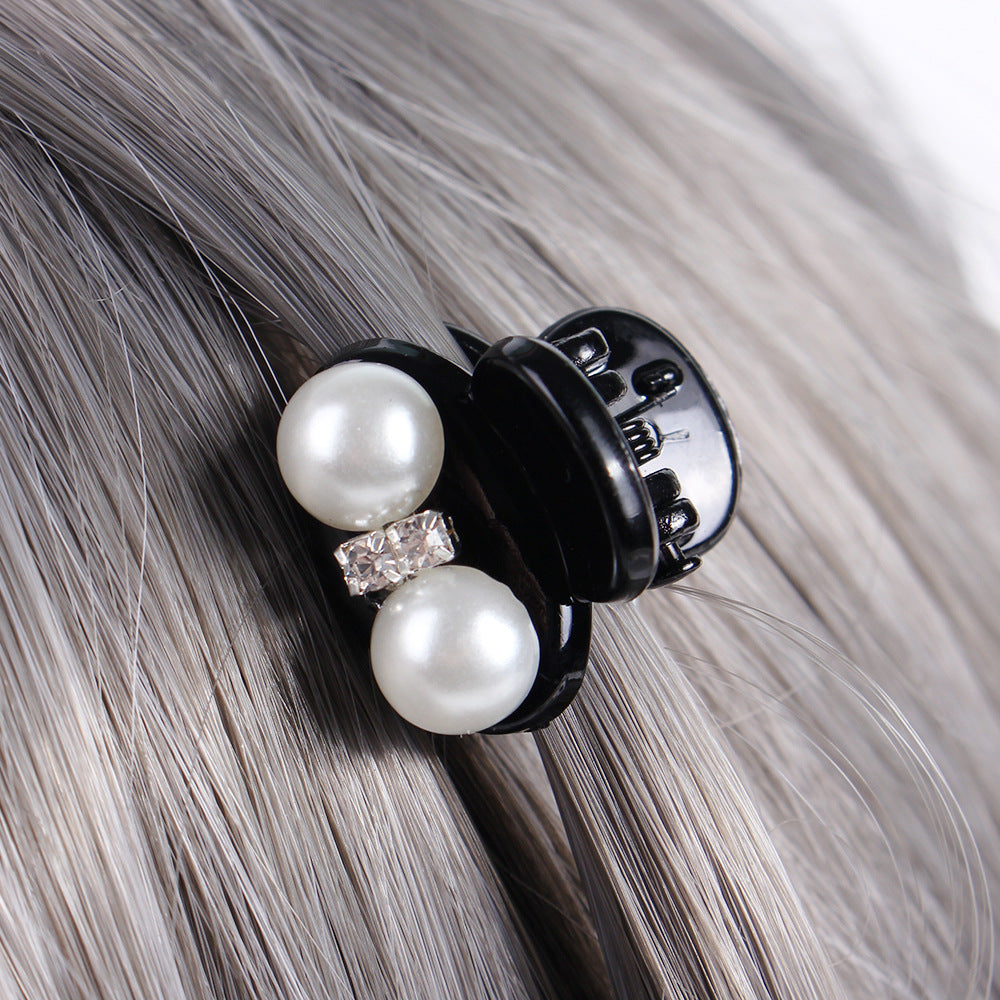 Korean Version Of Rhinestone Black Elegant Hair Scratch