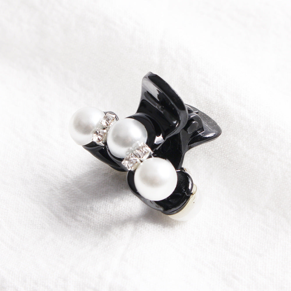 Korean Version Of Rhinestone Black Elegant Hair Scratch