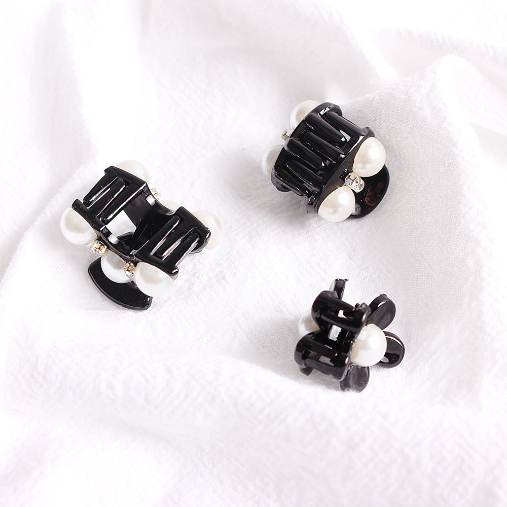 Korean Version Of Rhinestone Black Elegant Hair Scratch