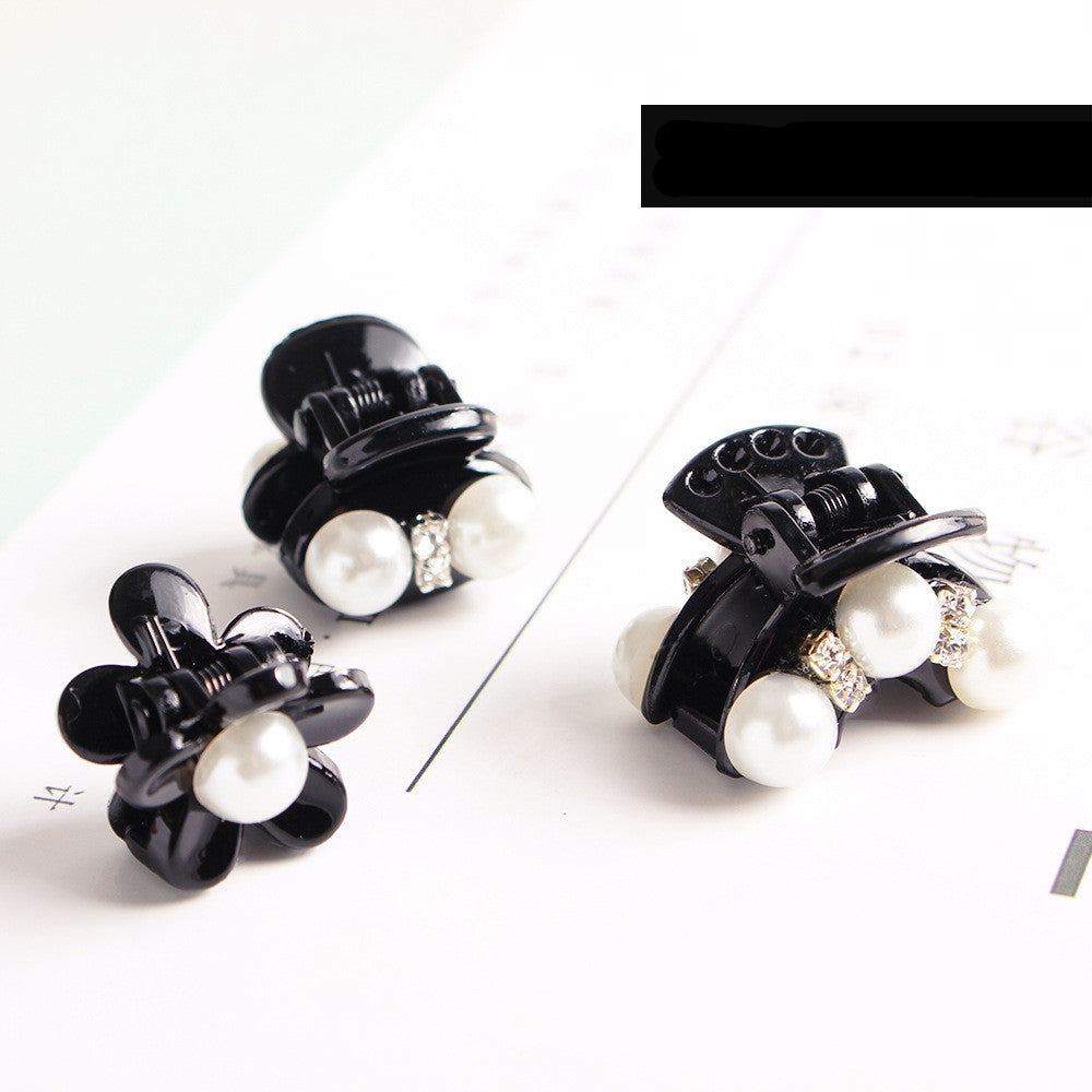 Korean Version Of Rhinestone Black Elegant Hair Scratch