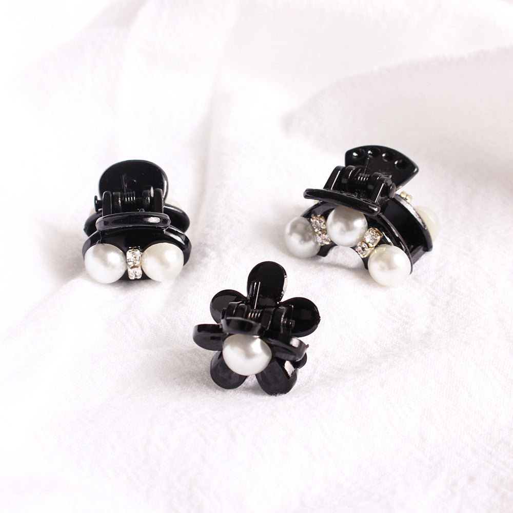 Korean Version Of Rhinestone Black Elegant Hair Scratch
