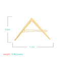 Fashionable Geometric Alloy Flat-head Clip Hairpin Headwear