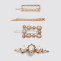 Japanese and Korean New Style Pearl Rhinestone Hairpin Women