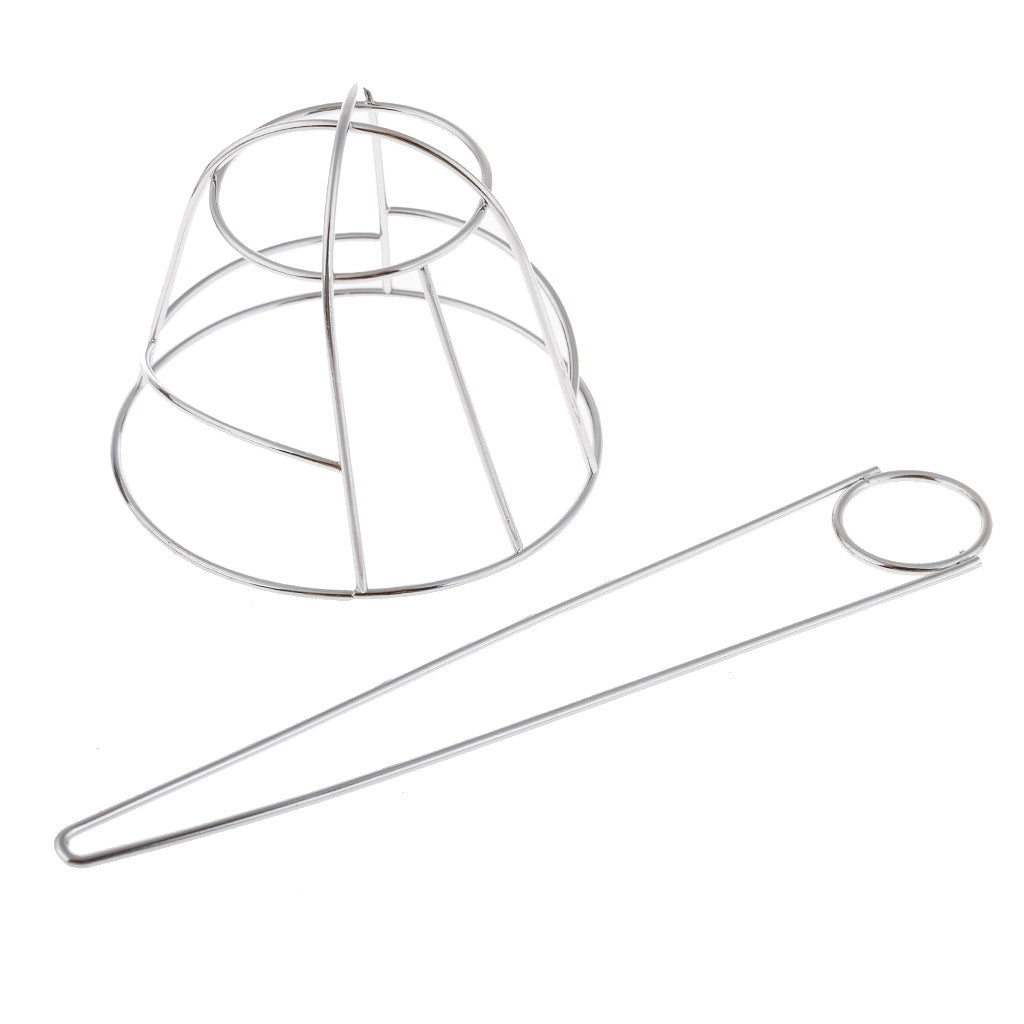 Irregular Metal Bowl-shaped Hollow Hairpin