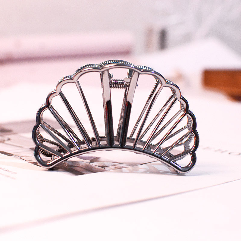 European and American Simple Alloy Medium and Large Shell Hairpin