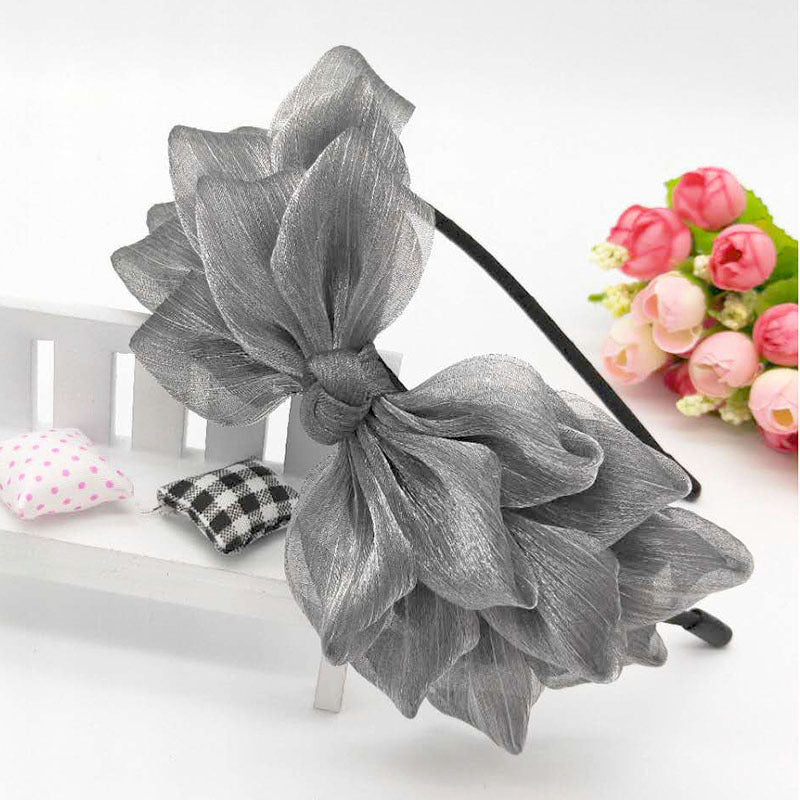 Spring And Summer Fashion Korean Big Bow Headband