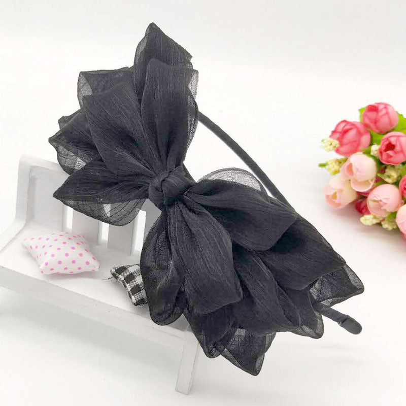 Spring And Summer Fashion Korean Big Bow Headband