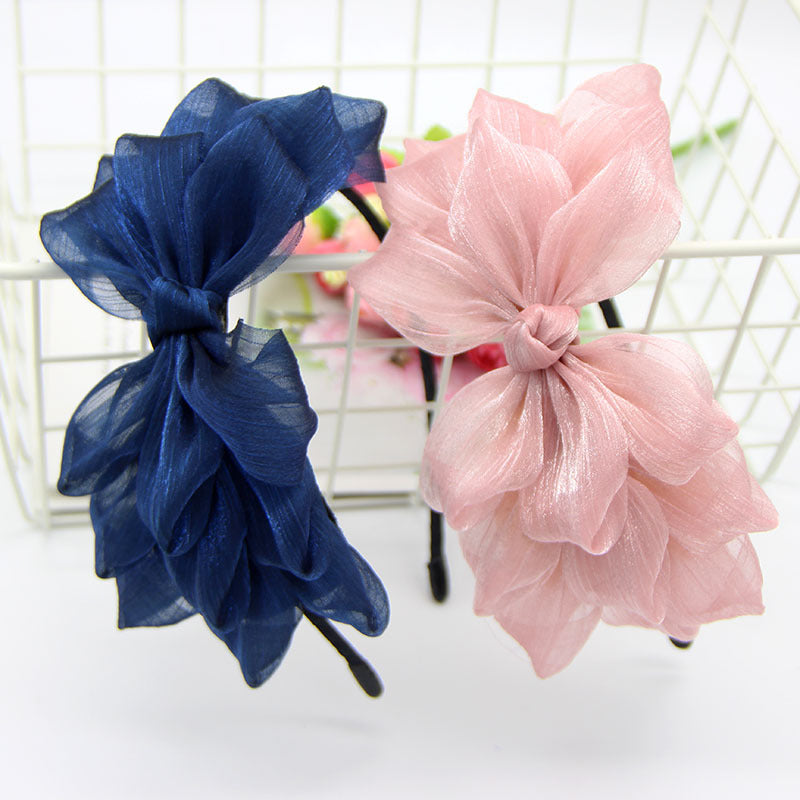 Spring And Summer Fashion Korean Big Bow Headband