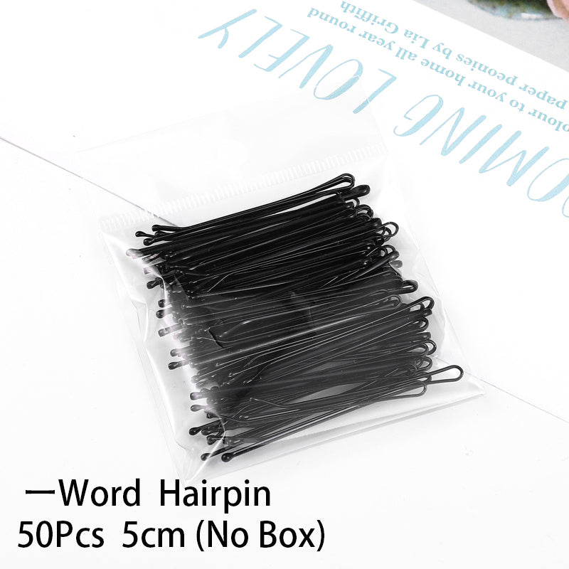 Black Hairpin Word Clip Simple Clip