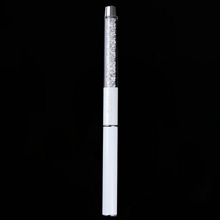 BQUAN Nail Brush Serrated White Rod White Diamond Nail Pen Gear Shape Pen