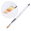 BQUAN Nail Brush Serrated White Rod White Diamond Nail Pen Gear Shape Pen