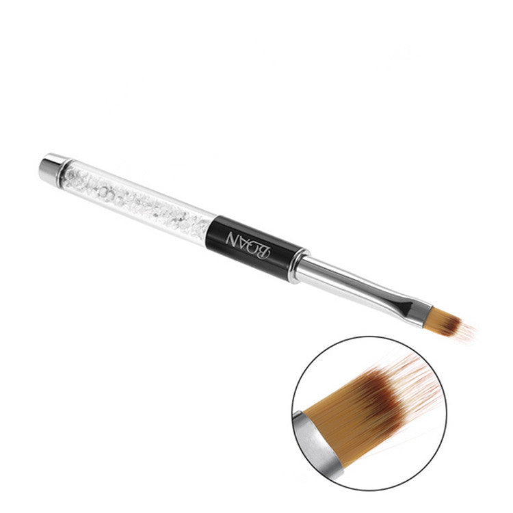 BQUAN Nail Brush Serrated White Rod White Diamond Nail Pen Gear Shape Pen