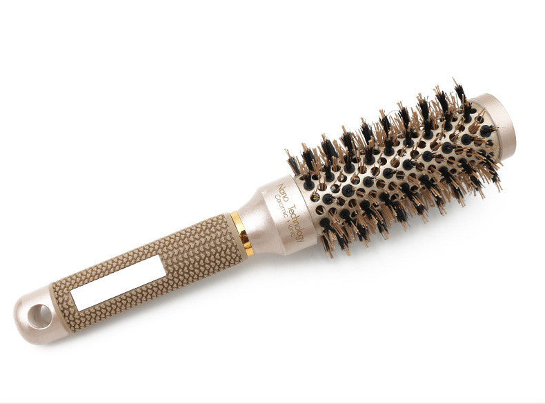 Hair Comb Brush Nano Hairbrush Ceramic Ion Round Barrel Comb Hairdressing Hair Salon Styling Tool