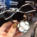 Mori Girl Metal Small Fragrant Wind Camellia Pearl Hair Rope