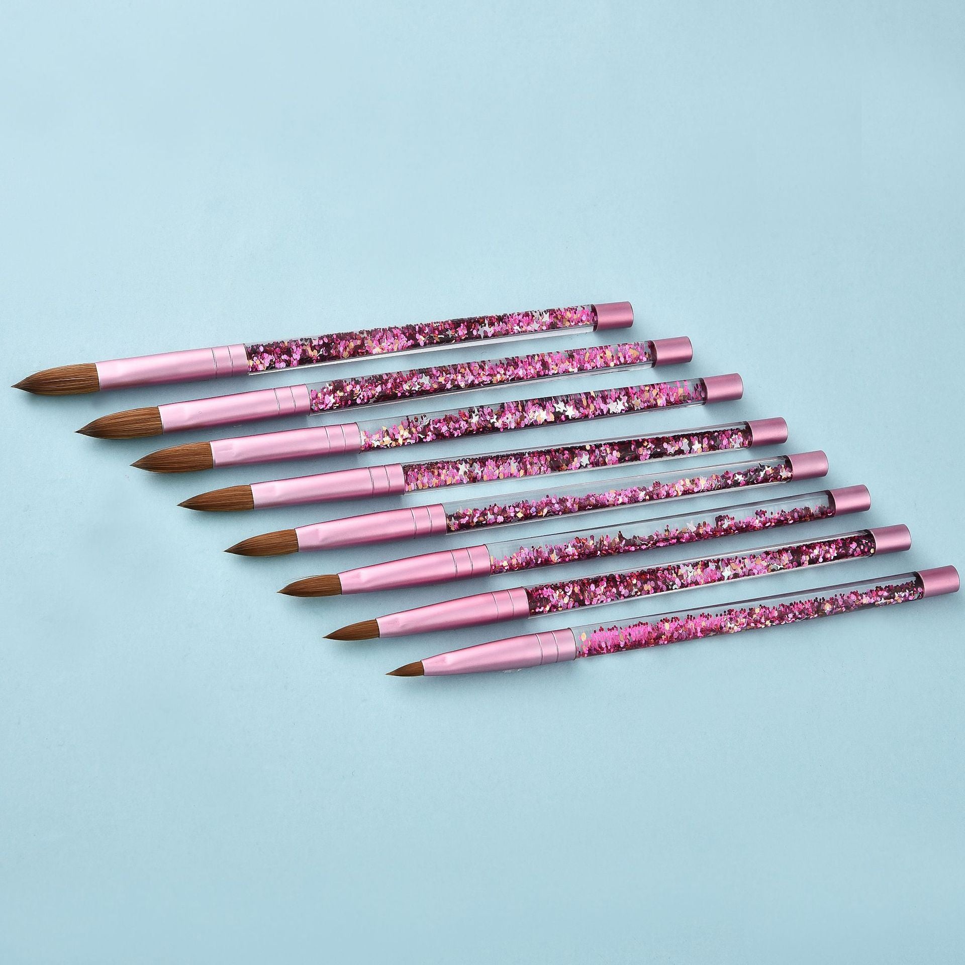 Fine Oiling Pink Mink Hair Nail Pen Nail Pen