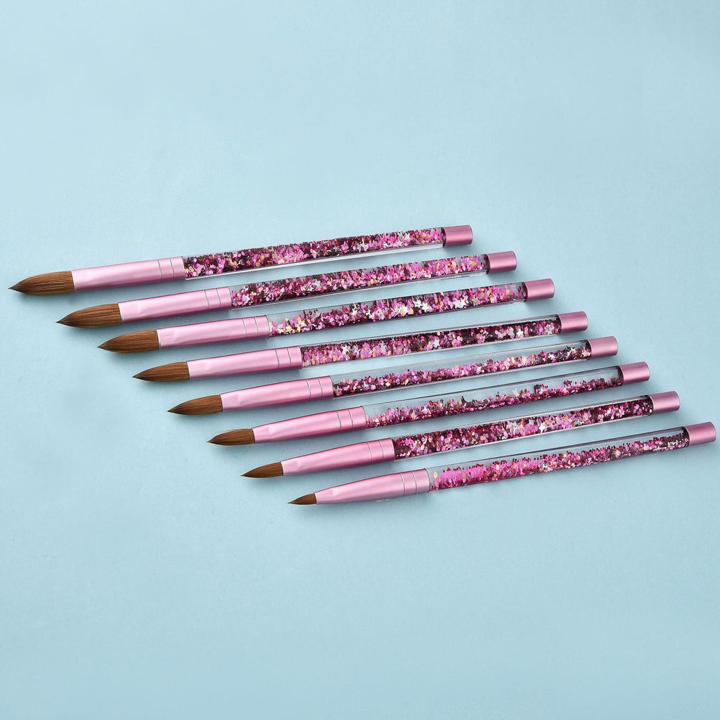 Oil-filled Pink Mink Hair Nail Pen Nail Art Pen