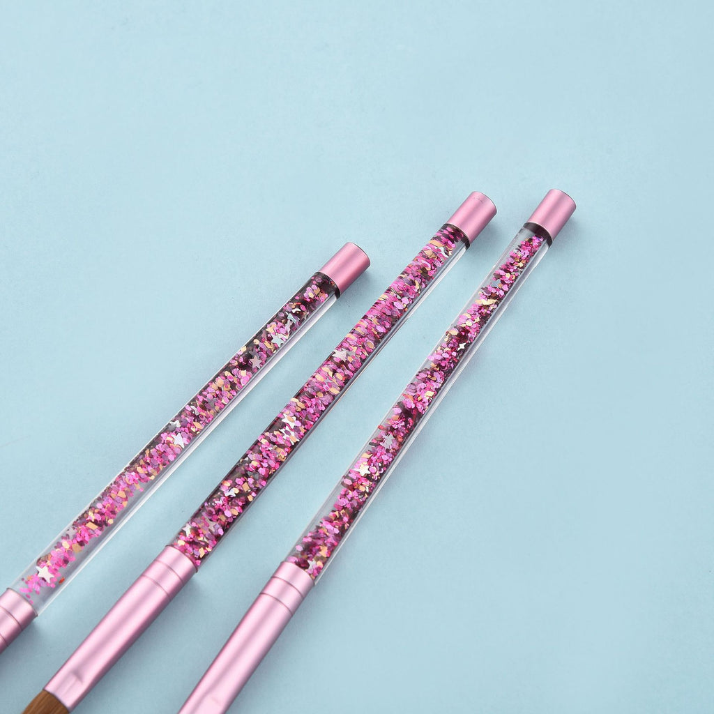 Oil-filled Pink Mink Hair Nail Pen Nail Art Pen