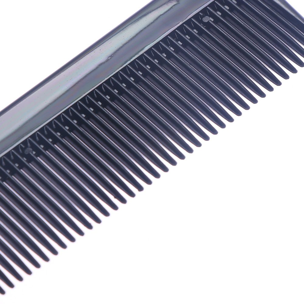 Black Plastic Steel Pinpoint Tail Comb Shape Close-Tooth Comb