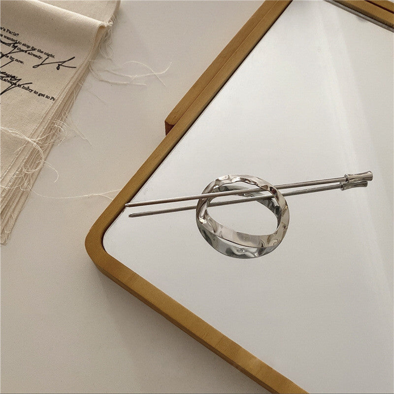 Net Celebrity Simple Modern Metal Hairpin Girl