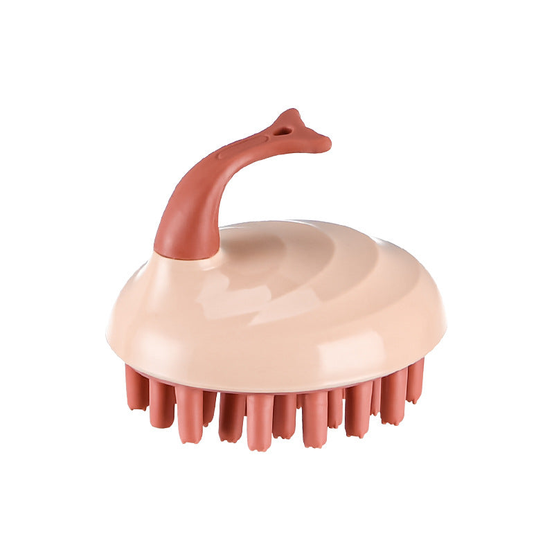 Children's Shampoo And Bath Brush To Remove Dandruff Silicone Baby Sponge