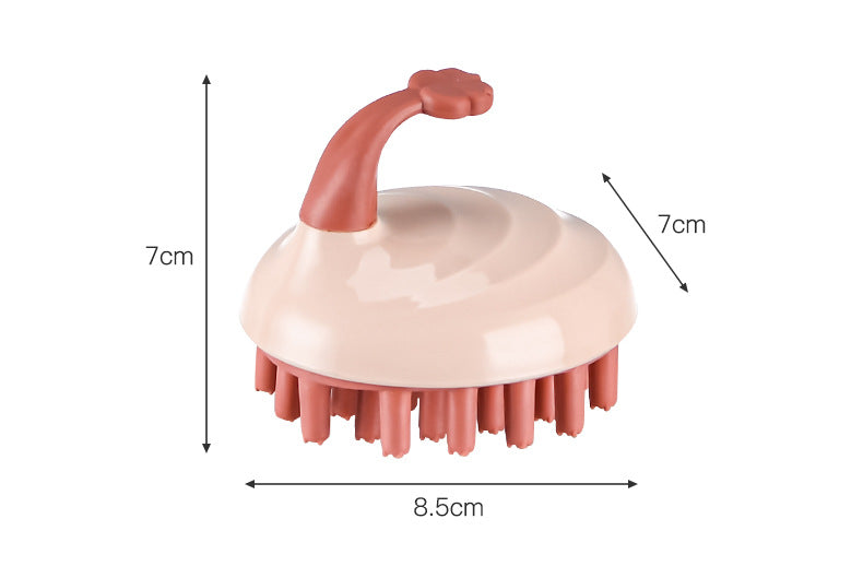 Children's Shampoo And Bath Brush To Remove Dandruff Silicone Baby Sponge