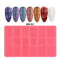 Misscheering Nail Art Silicone Printing Plastic Template