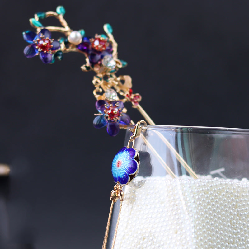 Hanfu Headdress Full Set of Hairpins Ancient Wind Stepping Hair Crown