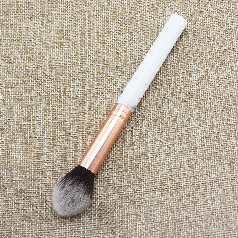 Single Marble Makeup Brush Pattern Flame Repairing Highlight Blush Brush