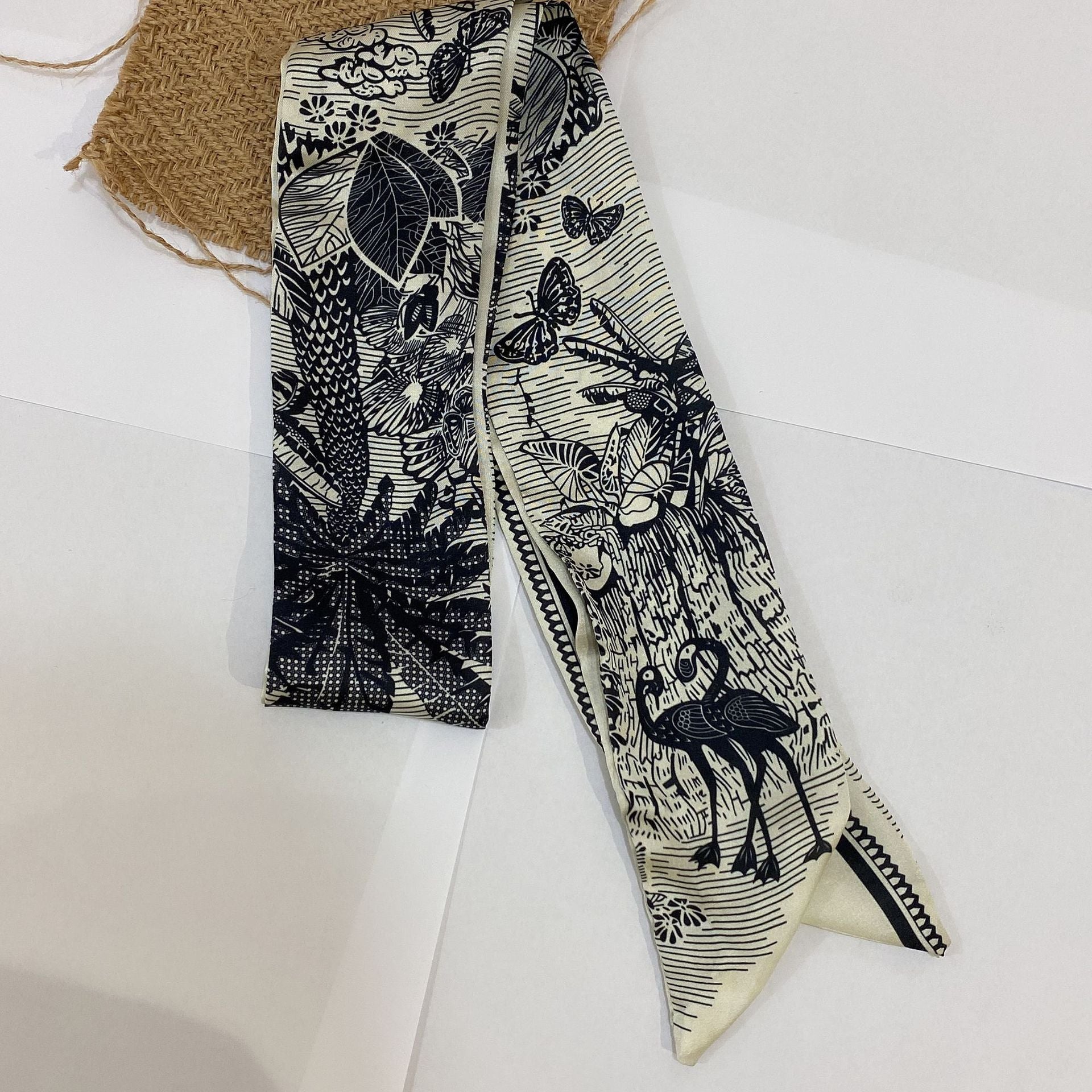All-Match Korean Small Scarf and Long Headwear Tie Headband