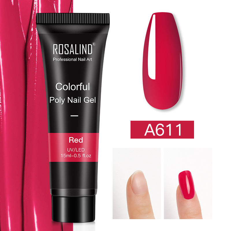Rosalind Crystal Extension Hose With 15ML Paper-free Nail Quick Extension Fluid