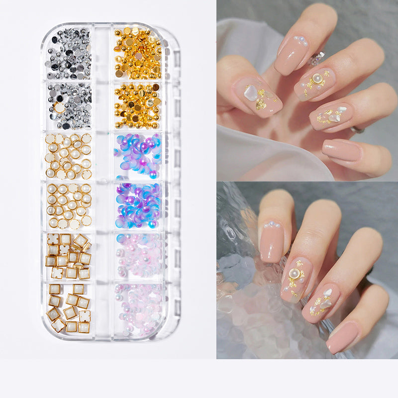 Chenel Pearl Butterfly Nail Patch Nail Art Jewelry Set