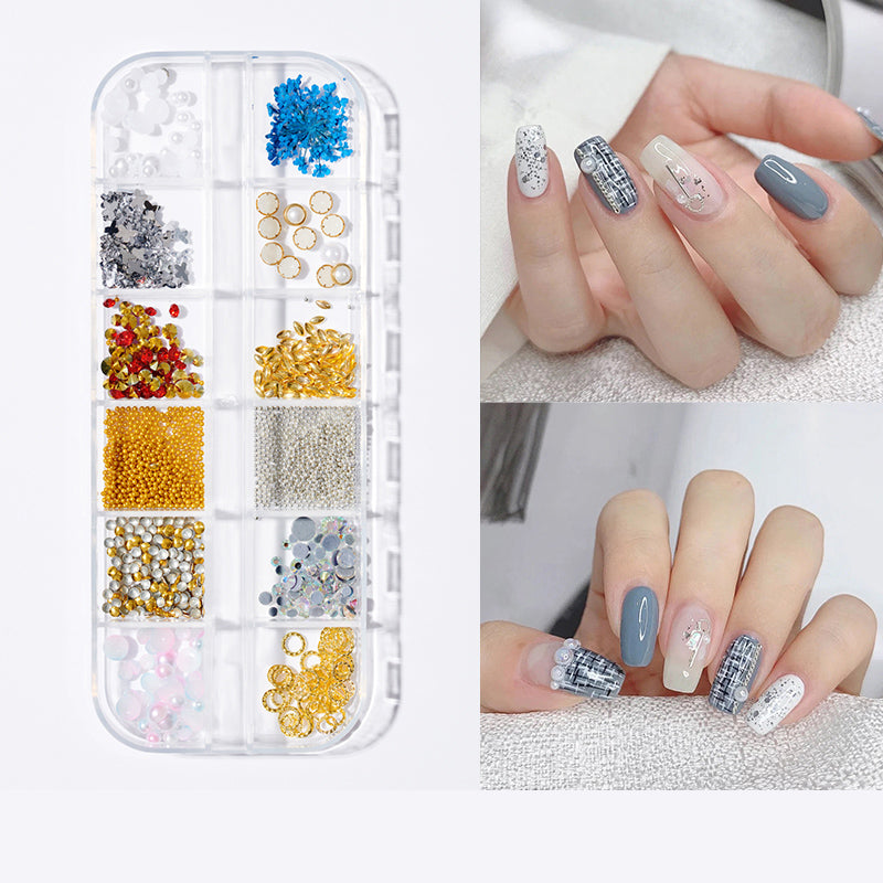 Chenel Pearl Butterfly Nail Patch Nail Art Jewelry Set