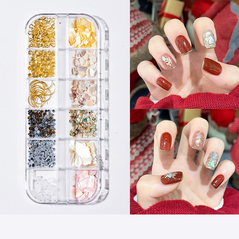 Chenel Pearl Butterfly Nail Patch Nail Art Jewelry Set