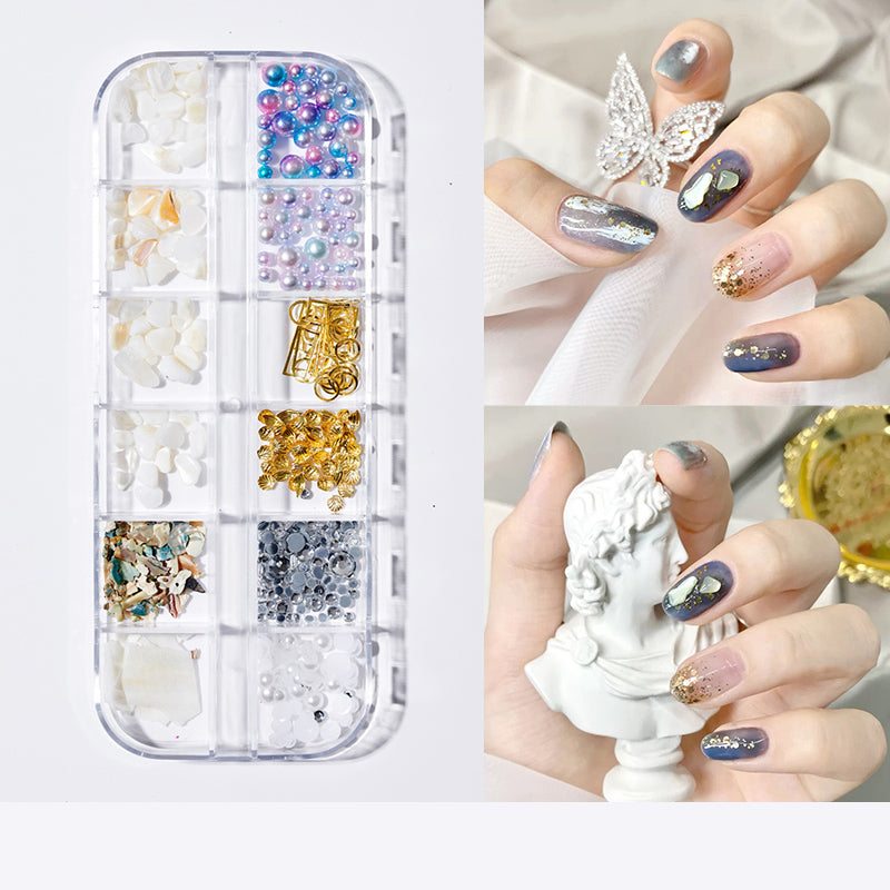 Chenel Pearl Butterfly Nail Patch Nail Art Jewelry Set