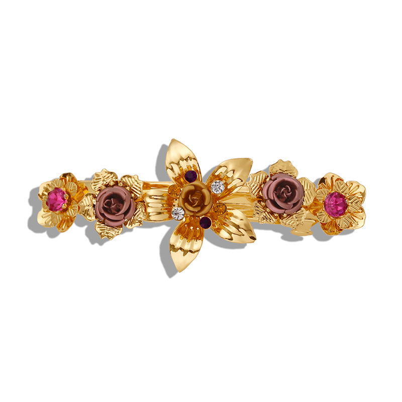 Luxury Palace Temperament Golden Flower Hairpin
