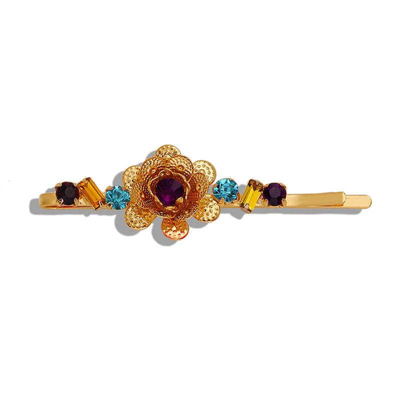 Luxury Palace Temperament Golden Flower Hairpin