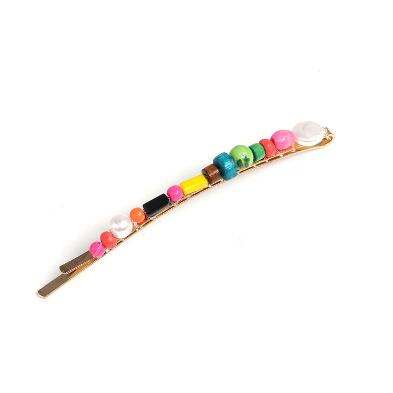 One word color splicing hairpin