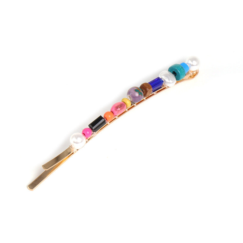 One word color splicing hairpin