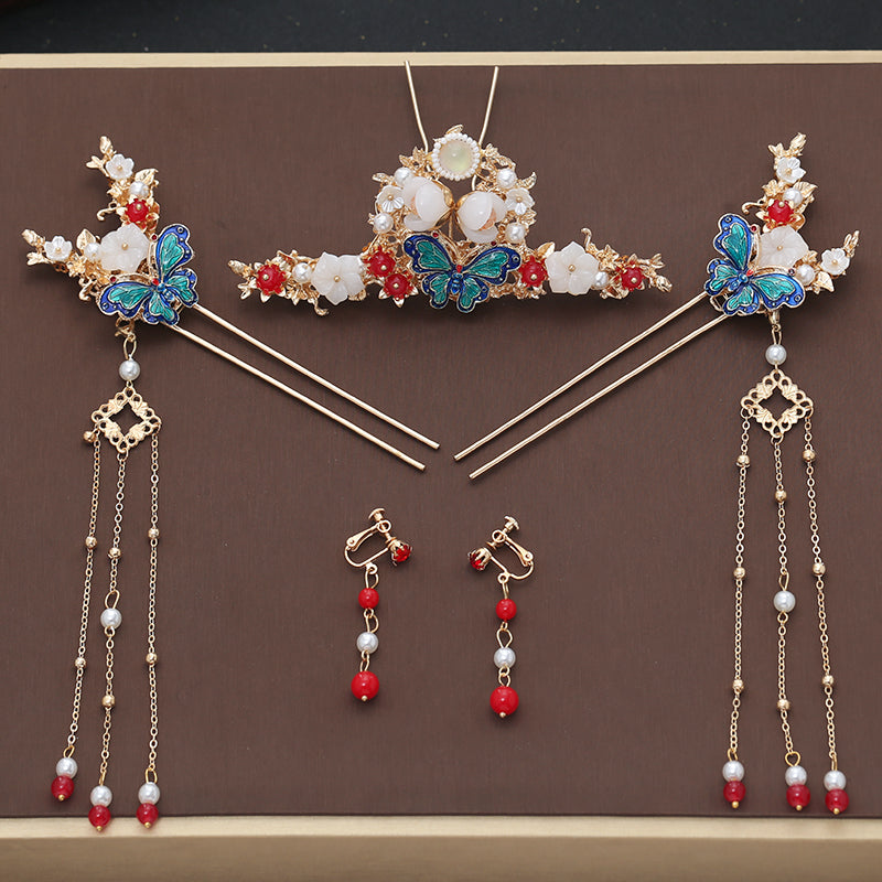 Antique Hanfu Tassel Hairpin Set Accessories