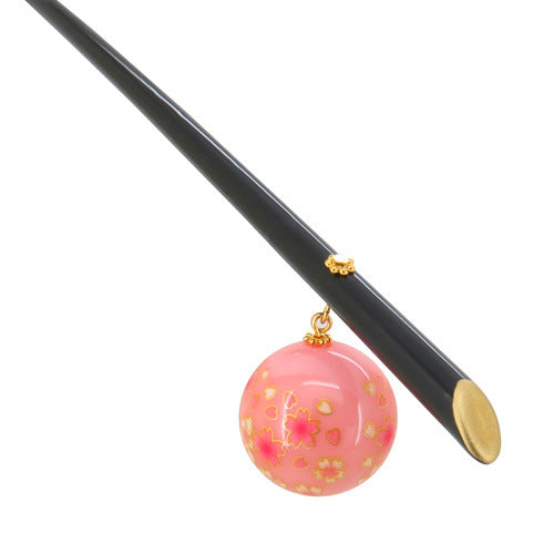 Sakura Pink Flower Bride Hairpin Acrylic Antique Hair Ornament