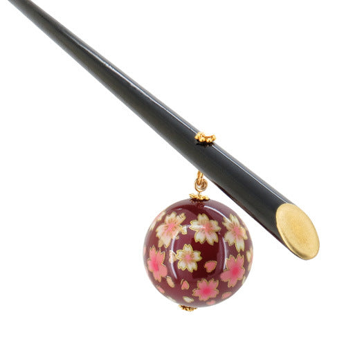 Sakura Pink Flower Bride Hairpin Acrylic Antique Hair Ornament